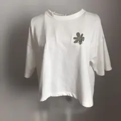 LA FLOTTE フラワープリント 半袖Tシャツ