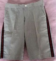 beams boyストライプ サイドライン ショートパンツ