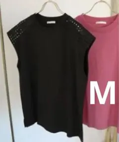 terawear tera 肩レースフレンチスリーブTシャツ サイズM