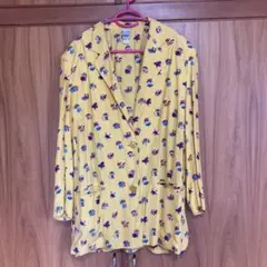 Kriziapoi イエロー 花柄 テーラードジャケット Mお値下げ