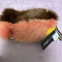 新品定価¥17000位【SAGAフォックス】サガフォックス日本製ファーポーチ