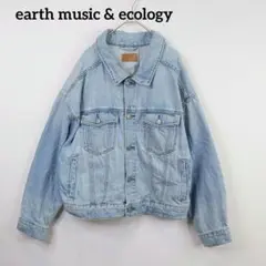 earth music & ecology ゆったりデニムジャケット Fサイズ