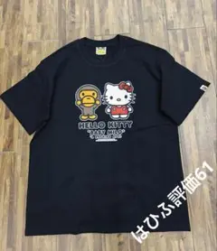Bape ハローキティ ベイビーマイロ Tシャツ Lサイズ ブラック