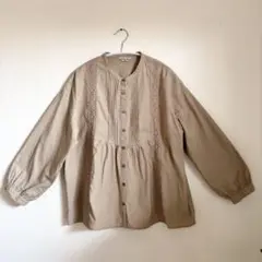 美品【Samantha Mos2 サマンサモスモス】前あきシャツ　綿100%