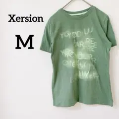 Xersion 【M】半袖Tシャツ グリーン　プリントシャツ　カジュアル