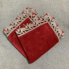 近沢レース　婦人画報　別注　タオルハンカチ　キャットウォーク
