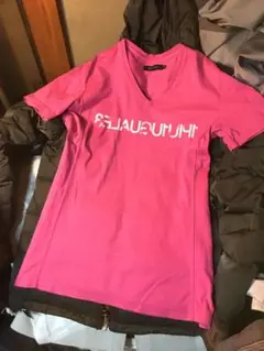 1piu1uguale3 MIRROR LOGO T PNK