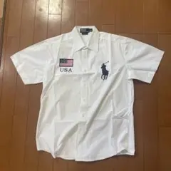 Polo by Ralph Lauren 半袖シャツ ホワイト USA刺繍
