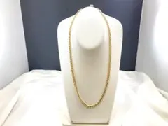 値下げ ウノアエレ UNOAERRE K18 地金 ロングネックレス 60cm