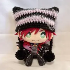 『にじぬいサイズ』 8.ライラック Y2K風ポンポンつきネコ耳帽子