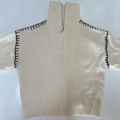 【美品】RETRO GIRL ハーフジップ ニット セーター FREEサイズ