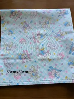 キキ＆ララ柄 綿生地 約53cm x 50cm