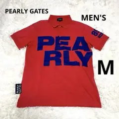 パーリーゲイツ PEARLYGATES ポロシャツ 半袖 赤 サイズ4
