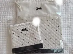コトリ　巾着　ハート