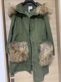 美品 ランバンオンブルー モッズコート 36