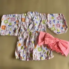 Ampersand 浴衣 100cm ピンク系 花柄