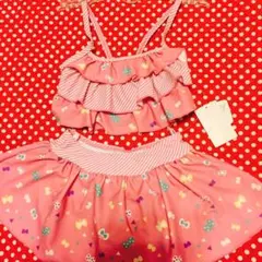 新品 定価3900円 ビキニ 水着 女の子 100 ピンク