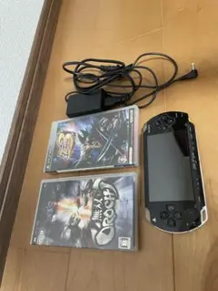 PSP1000本体 + ACアダプター+ソフト2本※ジャンク