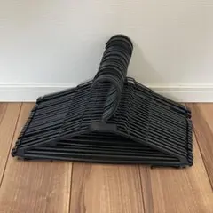 プラスチックハンガー 20本セット 黒
