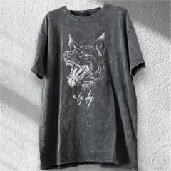 ROMWE ドーベルマンTシャツ XL ワイルドドック