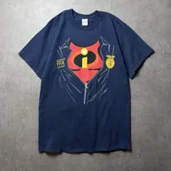 GILDAN インクレディブル　ピクサー　ディズニー　FFA ユニーク　紺　M