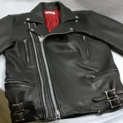 美品★上野商会 ロイヤルフラッシュ ラムレザーライダースジャケット 羊革 美品☆上野商会 ロイヤルフラッシュ ラムレザーライダース