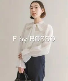 【新品タグ付き】F by ROSSO　ボウタイシアーブラウス