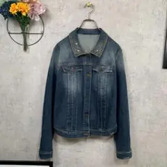 【美品】Gジャン デニムジャケット ビジュー ブルー 匿名配送