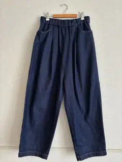 No18　ohako　コットンリネンデニムボールパンツ オハコ number 18 ohako *デニムボールパンツ*Fゴムドローコード