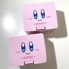 星のカービィ ワンプッシュ小物ケース フェイス ピンク インテリア収納 セリア