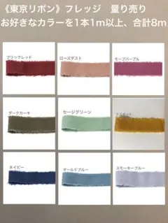 【オーダーメイド】《東京リボン》フレッジリボン　合計8mセット