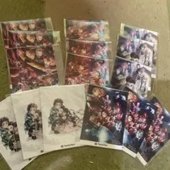 【未開封品】鬼滅の刃　コラボステッカー　フルコンプ③セット　15枚まとめ売り