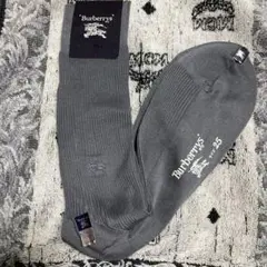 [新品]Burberry's グレー ソックス 25