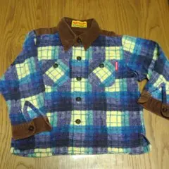 ミキハウス ダブルビー　チェックシャツ 90