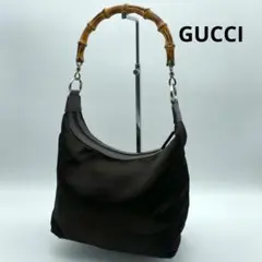 GUCCI バンブー ワンショルダー ハンドバッグ ショルダーバッグ