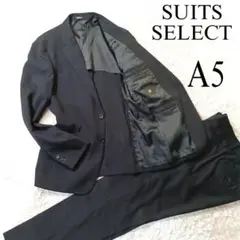 SUITS SELECT メンズスーツ セットアップ シャドウストライプ 黒