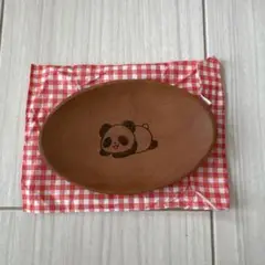 新品未使用　パンダ　ウッドプレート