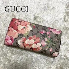 ✨大人気✨ グッチ 長財布 ラウンドファスナー ブルームス GGスプリー PVC