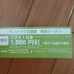 サンメドウズ清里 クーポン