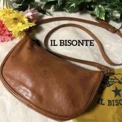 ♡美品♡ IL BISONTE イルビゾンテ 三日月 ショルダーバック ブラウン