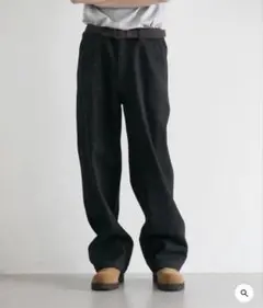 order Loose denim pants one wash "BLACK"
