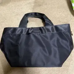 黒 ナイロン バッグ リボン付き