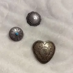 金属製コンチョ 3個セット