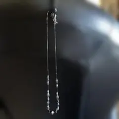 ビーズネックレス ブラック系