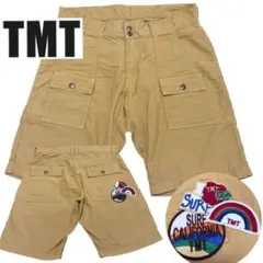 良品■TMT■サマーコーデュロイ ブッシュ ショート ハーフパンツ ワッペン L