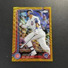 50枚限定 鈴木誠也 2025 Topps Chrome GOLD WAVE