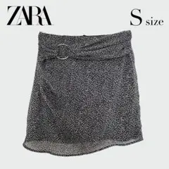 【最終値下げ】ZARA ミニスカート アニマル柄 Sサイズ（新品）
