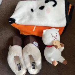 BT21 ブランケット・スリッパ・ぬいぐるみセット