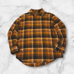 UNIQLO ユニクロ メンズ チェック柄長袖シャツ L