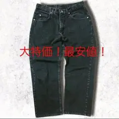古着！90sメキシコ製ラングラーRELAXEDブラックデニムバギー パンツ